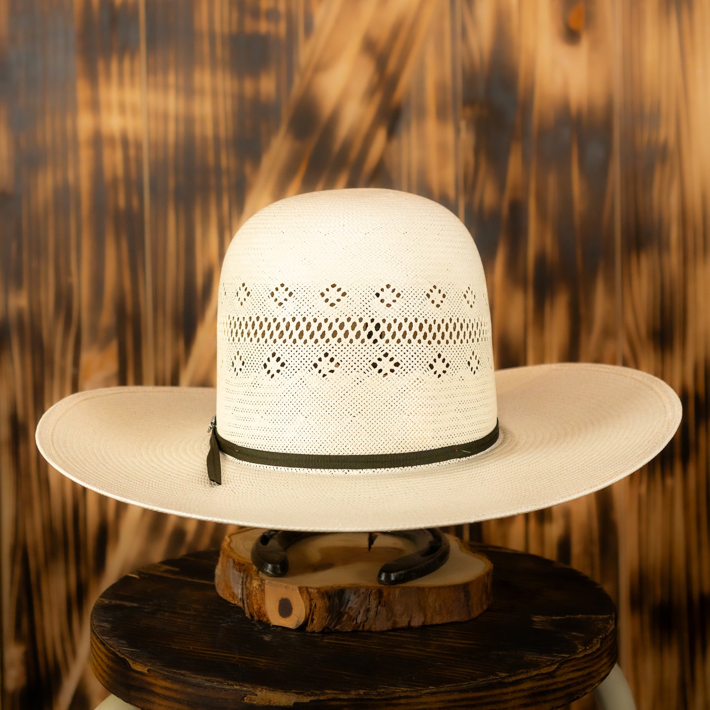 Stetson Straw Hat Regular Crown Baker White