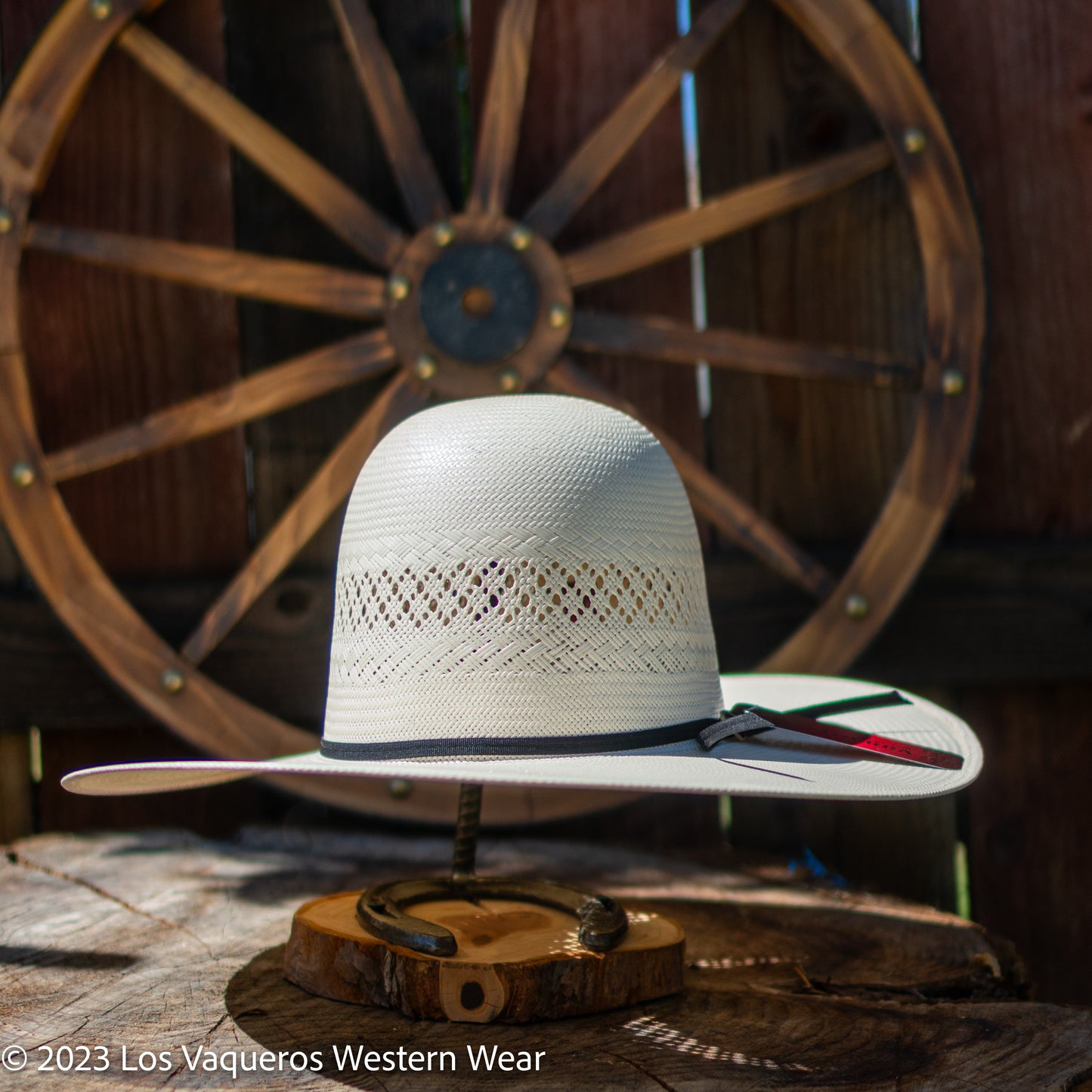 Valtierra Straw Hat Regular Crown Short Horn White