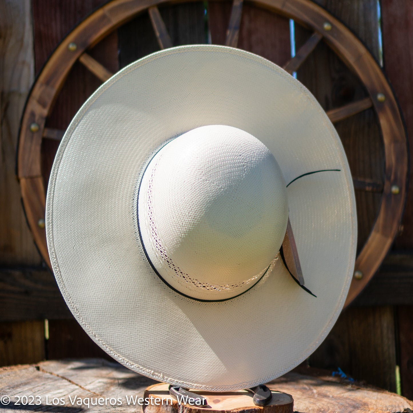 Valtierra Straw Hat Regular Crown Short Horn White