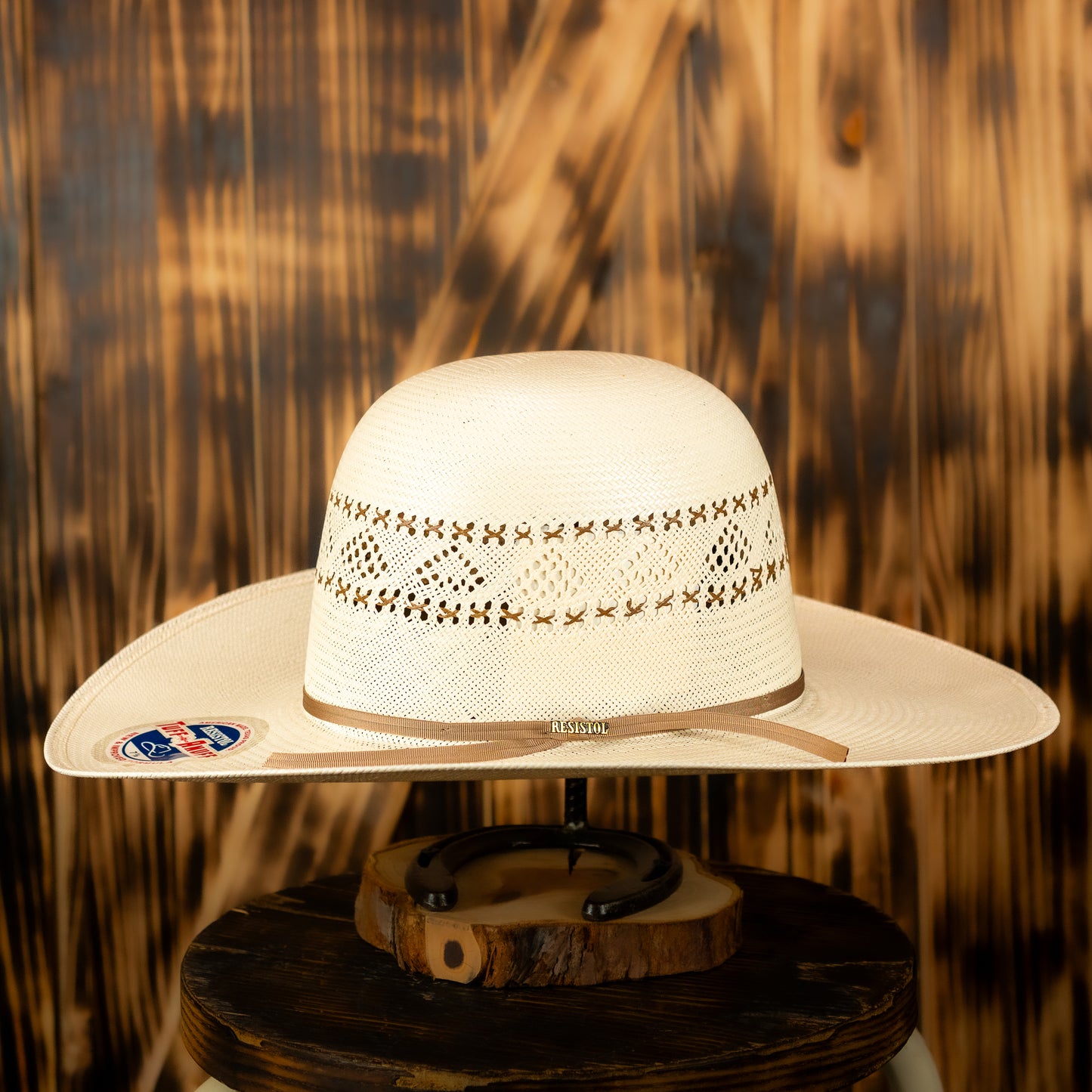 Resistol 20X Black Ridge Cowboy Hat Straw Hat Natural
