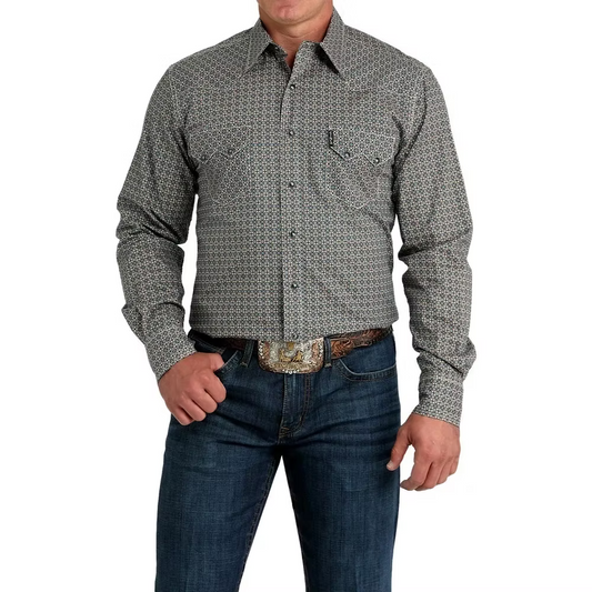 Cinch Men's Modern Fit Long Sleeve Shirt Multi