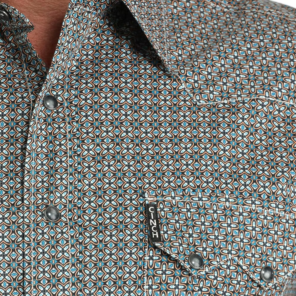 Cinch Men's Modern Fit Long Sleeve Shirt Multi