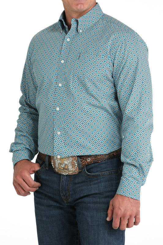 Cinch Men's Modern Fit Long Sleeve Shirt In Blue