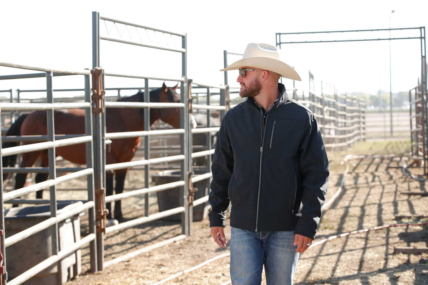 Cinch Men's Concealed Carry Bonded Jacket Black