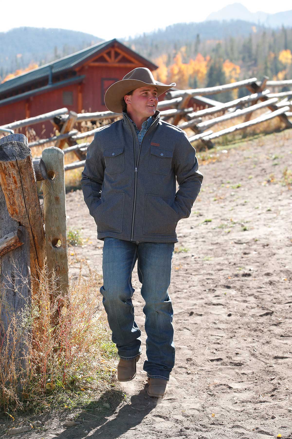 Cinch Men's Concealed Carry Bonded Jacket Black