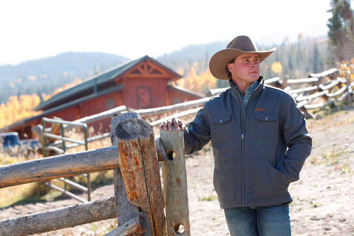 Cinch Men's Concealed Carry Bonded Jacket Black