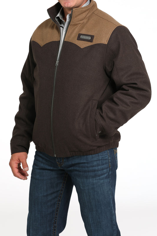 Cinch Men's Concealed Carry Wooly  Blanket Lined Jacket Brown