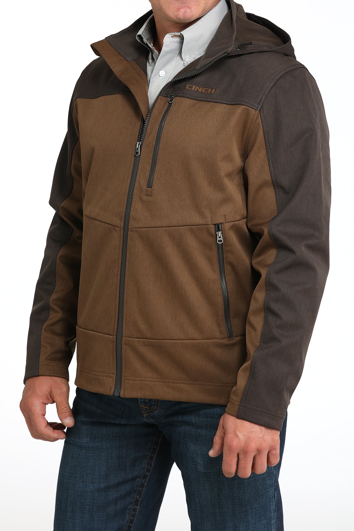 Cinch Men's Bonded Hoodie Brown