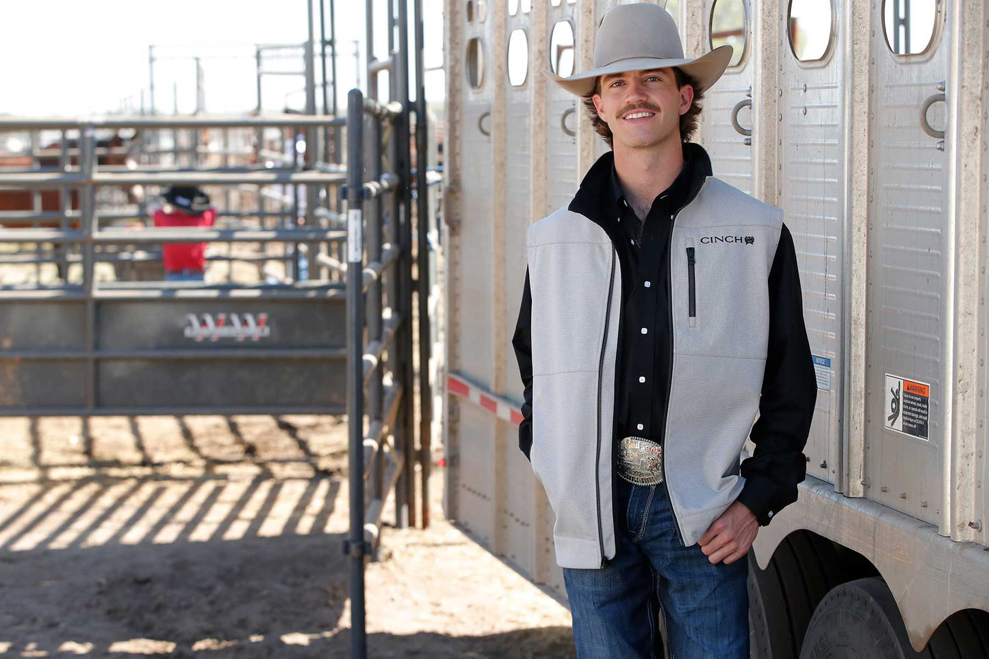 Cinch Men's Bonded Vest Gray