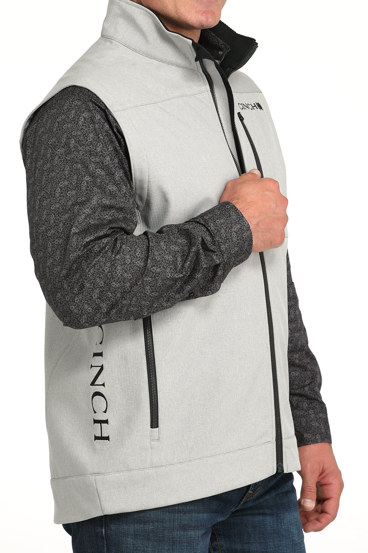 Cinch Men's Bonded Vest Gray