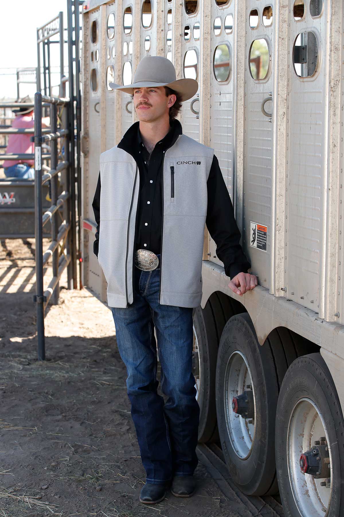 Cinch Men's Bonded Vest Gray