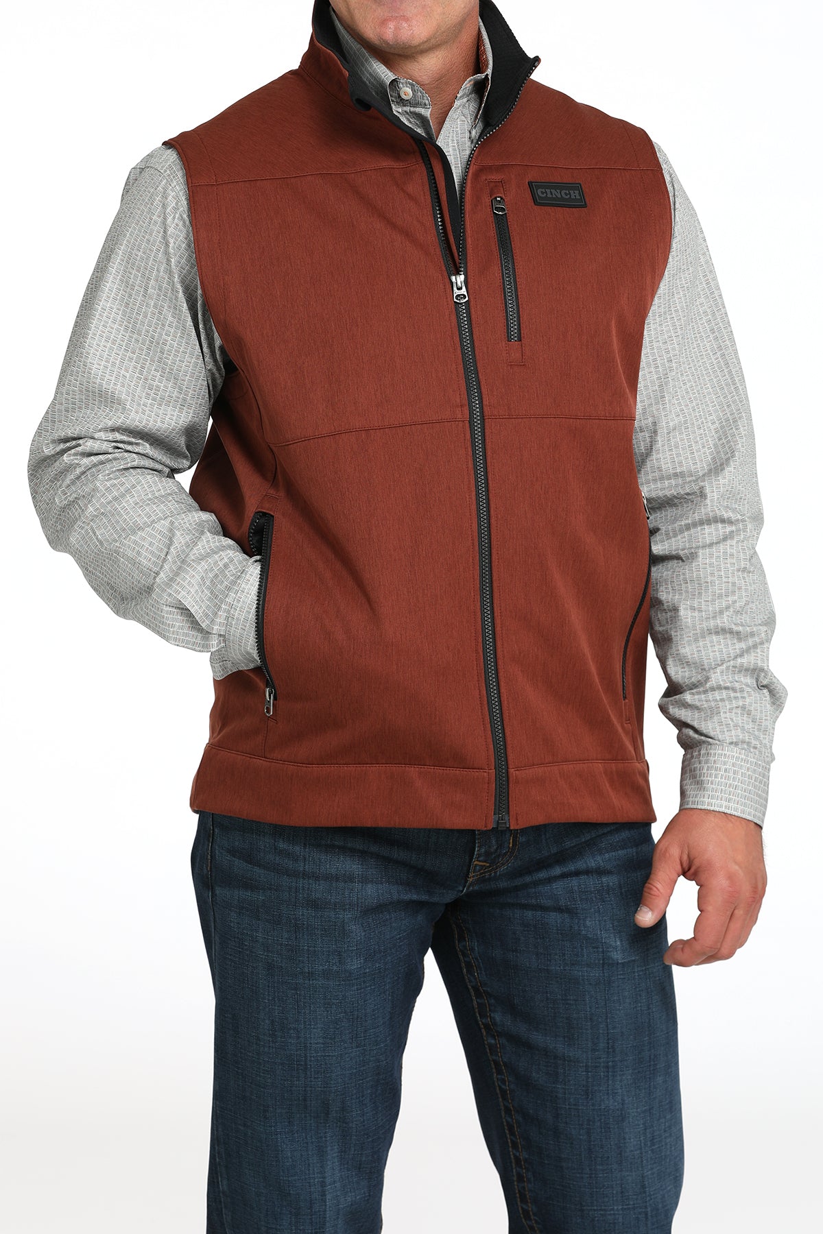 Cinch Men's Bonded Vest Red