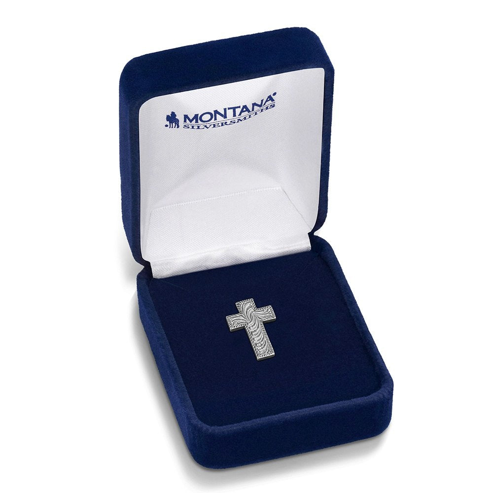 Montana Silversmiths Light Engraved Cross Pin