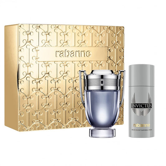 Paco Rabanne Invictus Gift Set Man Eau de Toilette Natural Spray 3.4 OZ