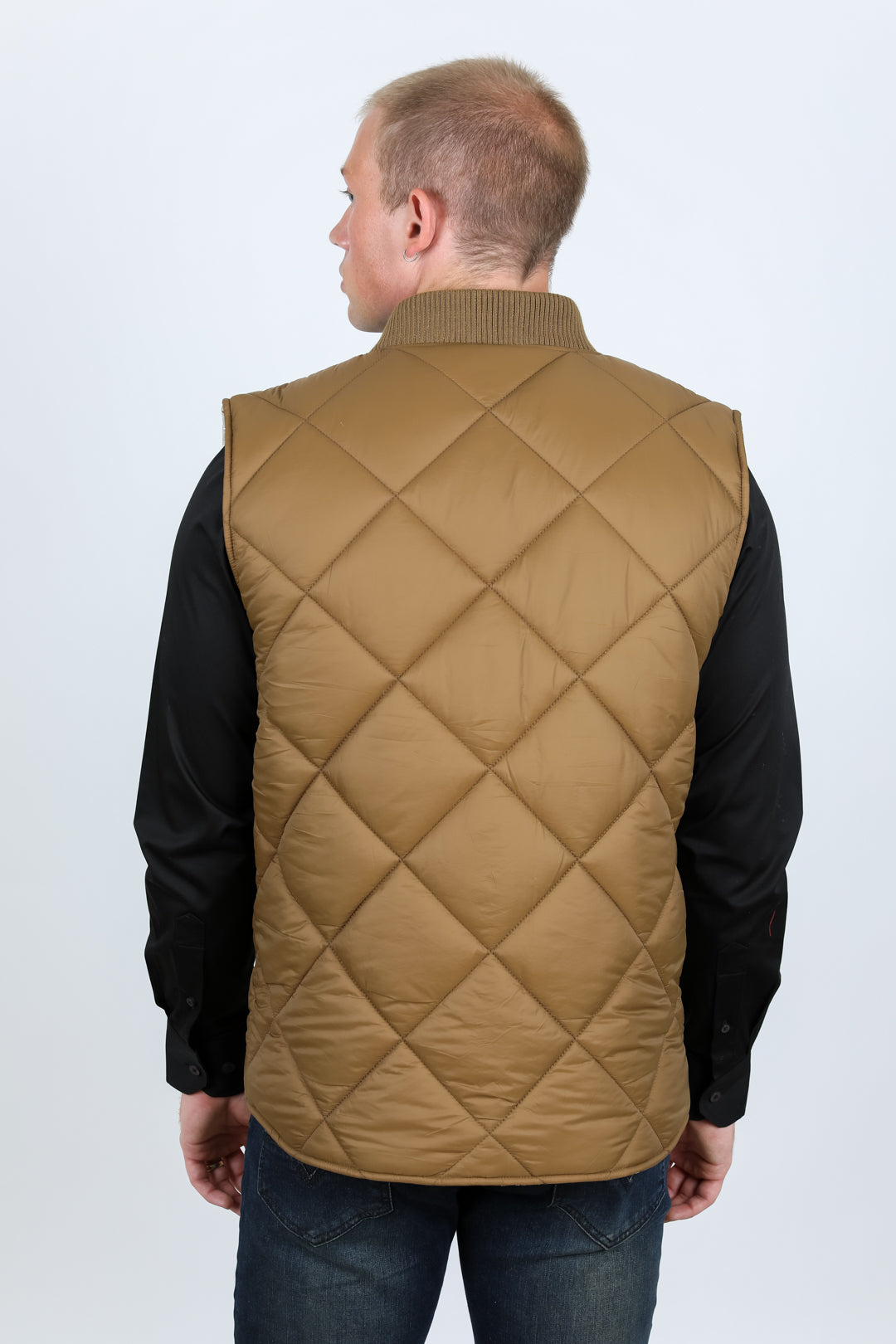 Platini Mens Insulated Reversable Vest - Beige