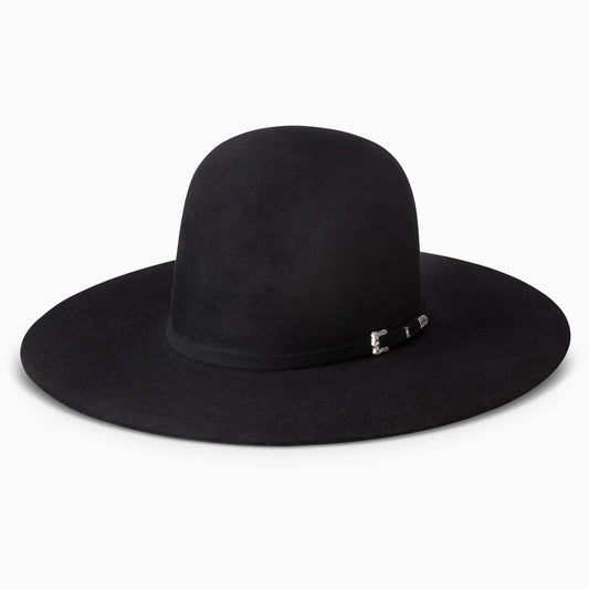 Resistol 20x Black Gold Cowboy Hat Fur Felt Hat Regular Crown Black
