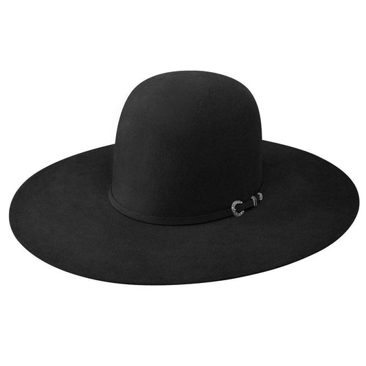 Resistol 30x Rough N Ready 5" Cowboy Fur Felt Hat Regular Crown Black