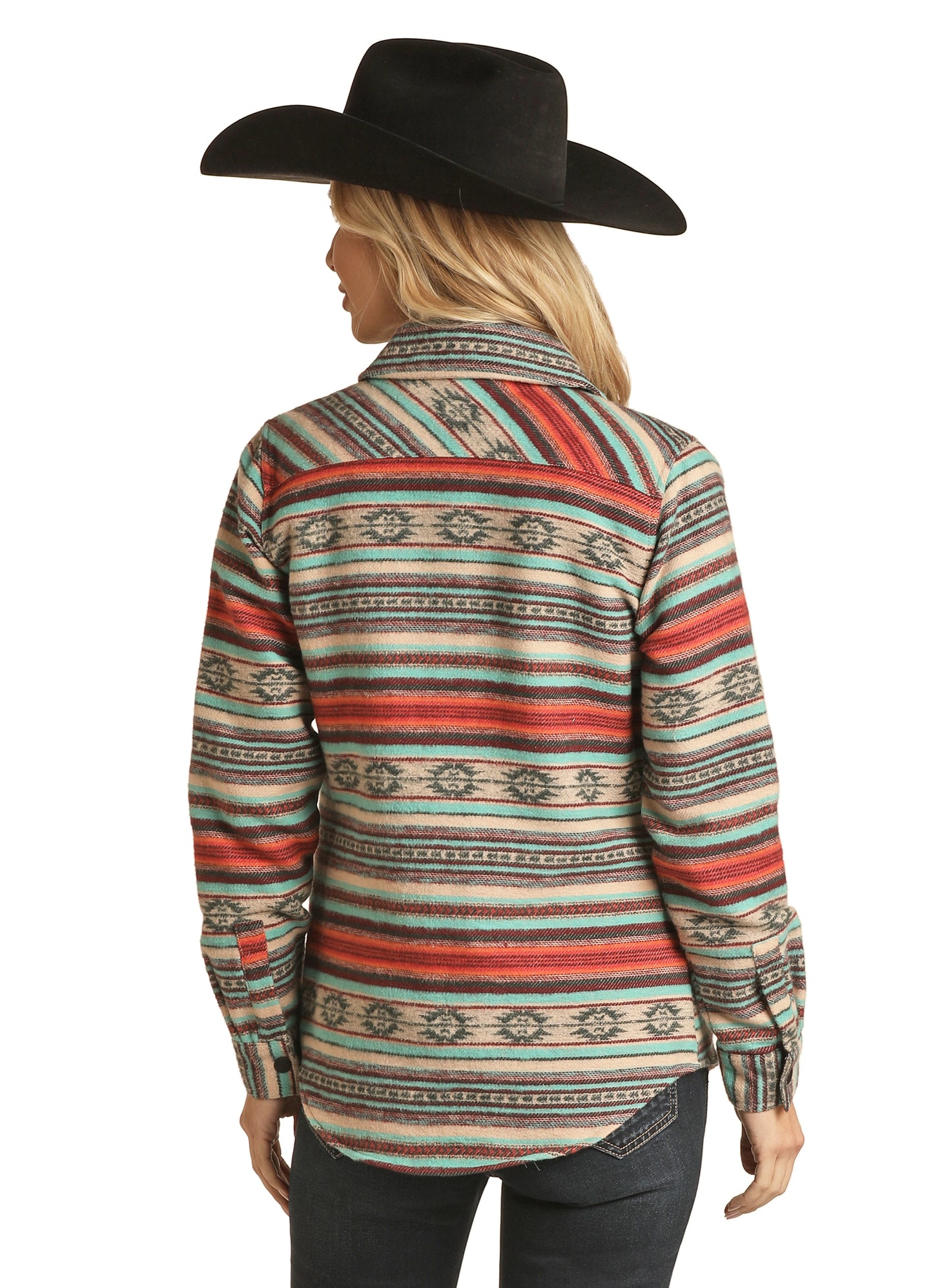 Rock & Roll Cowgirl Women's Shirt Jacket Jade