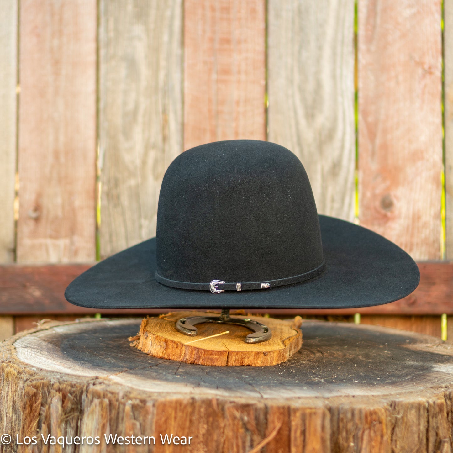 Rodeo King 7X Beaver Felt Hat Regular Crown Black