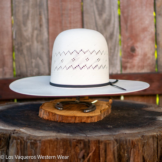 Rodeo King Aztec Straw Hat Regular Crown White