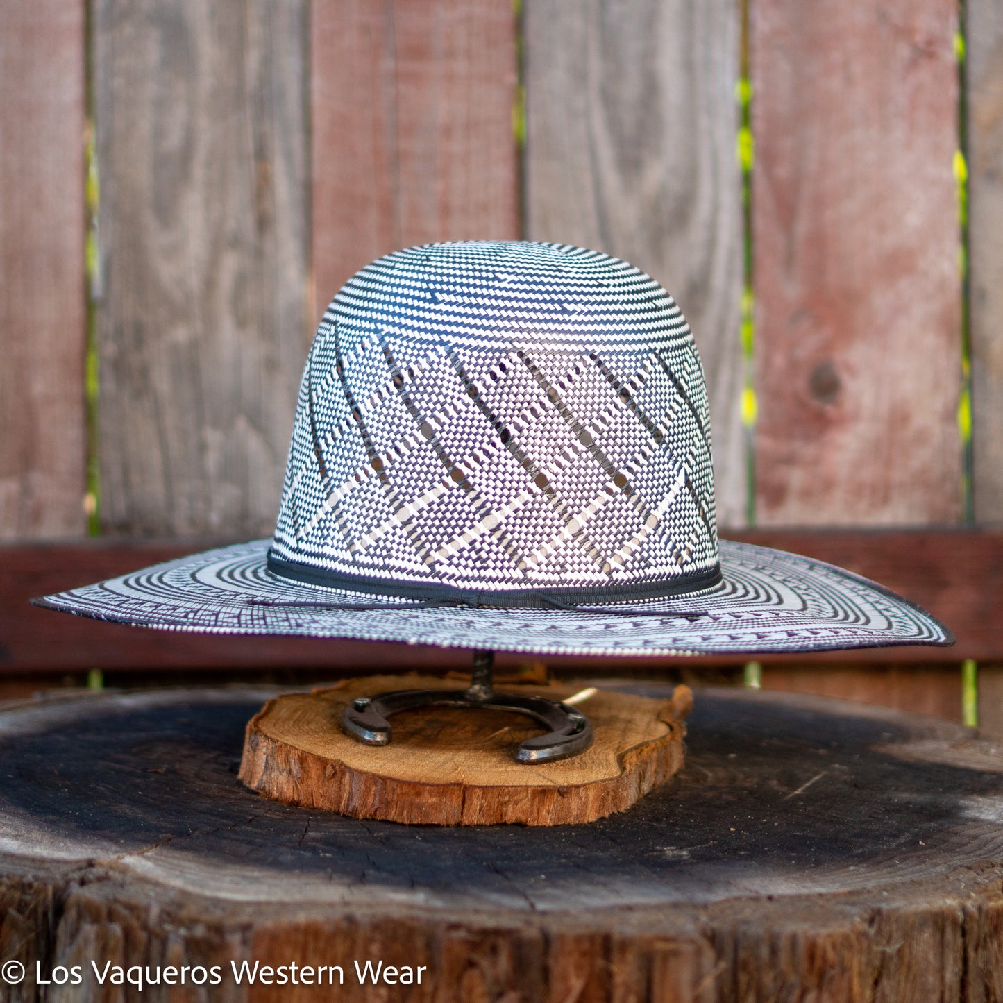 Rodeo King Thunder Straw Hat Regular Crown Black/White – Los Vaqueros ...