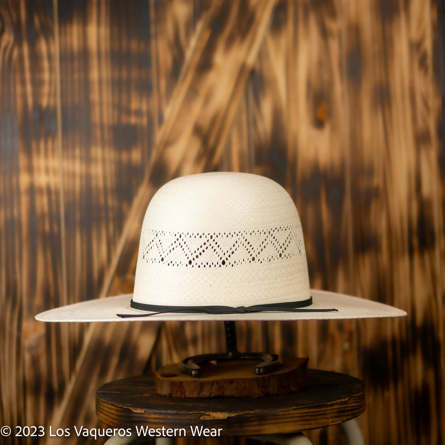 Rodeo King  Ivory Coast Straw Hat Regular Crown White