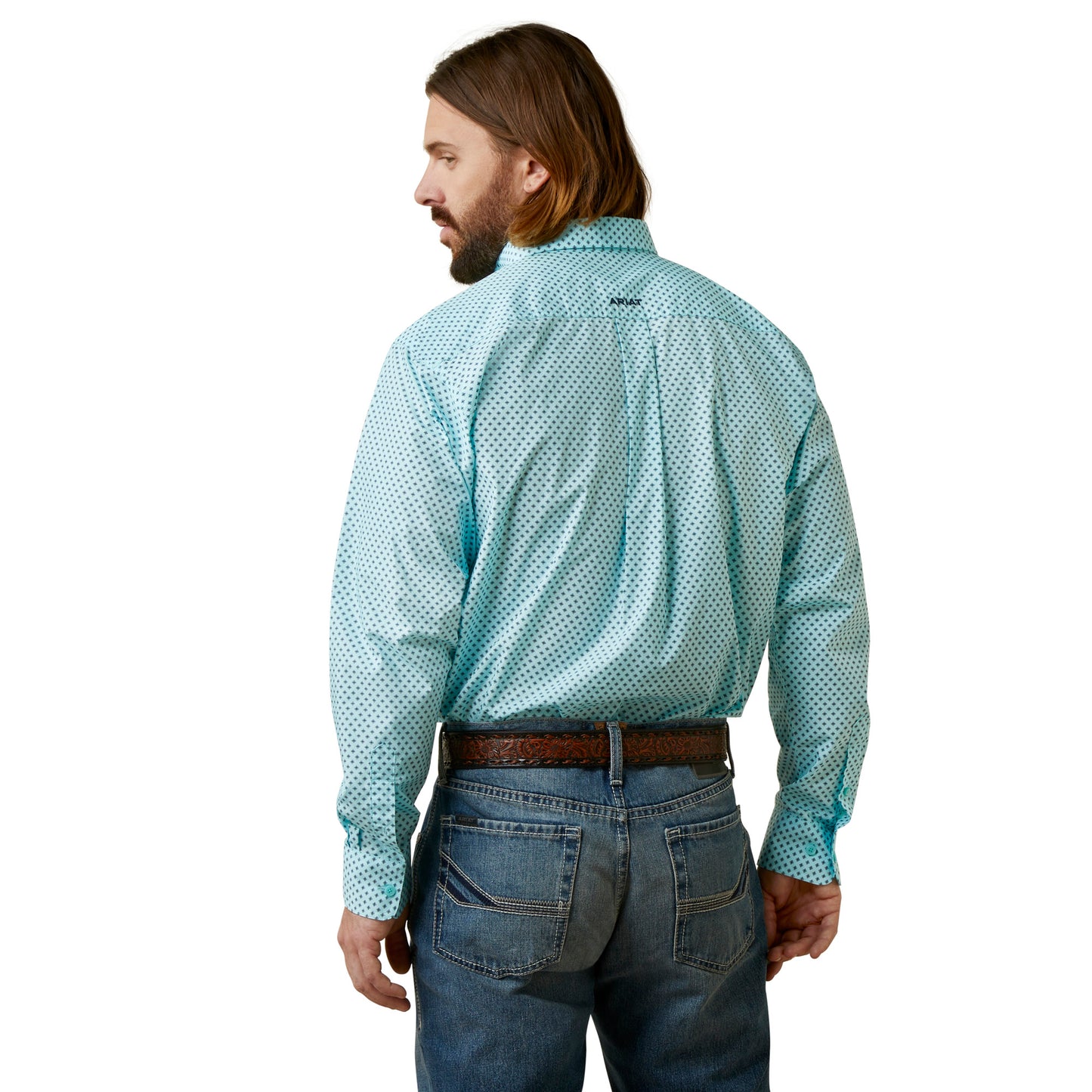 Ariat Men's Osburn Classic Fit Shirt Turquoise