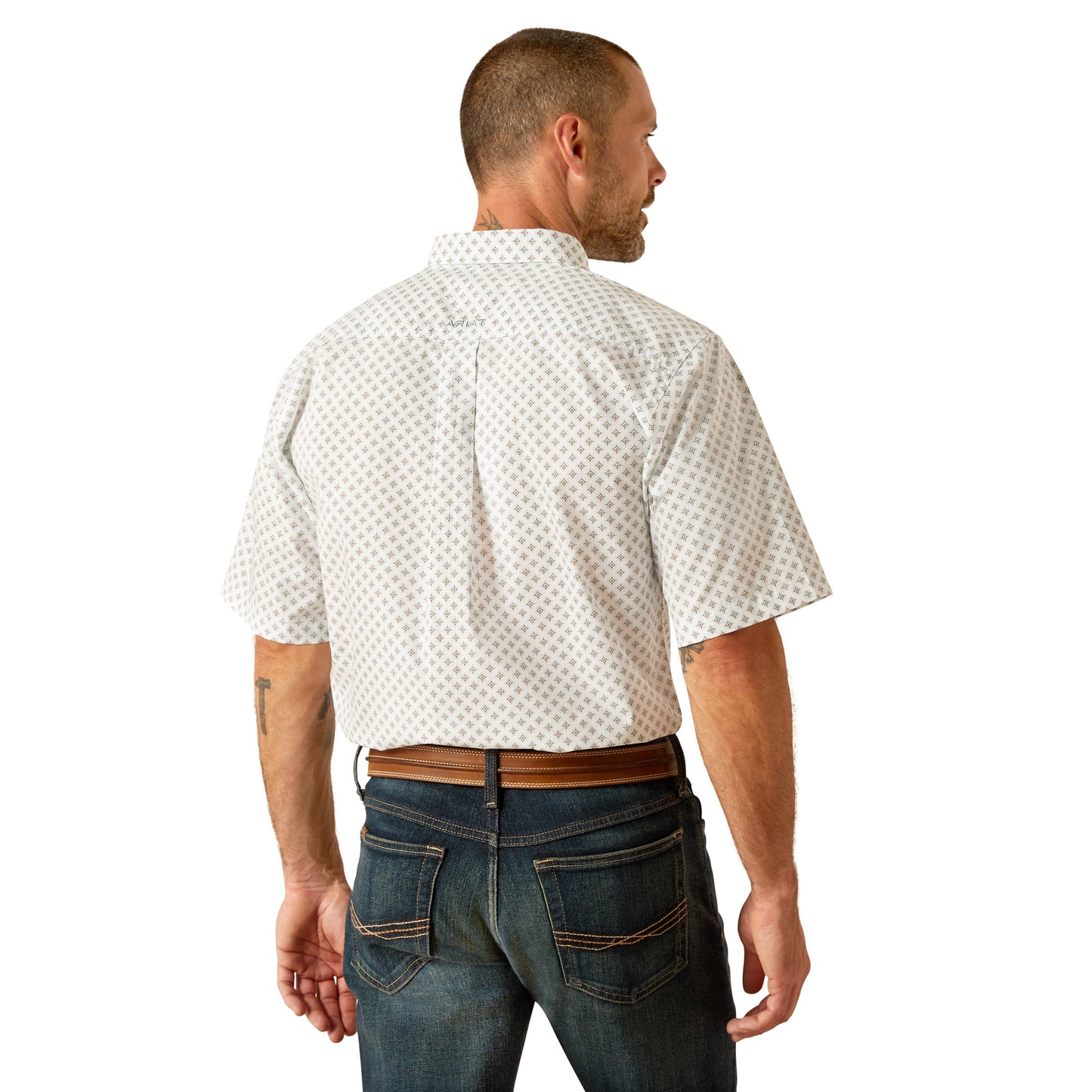 Ariat Men's Emre Fitted Shirt White