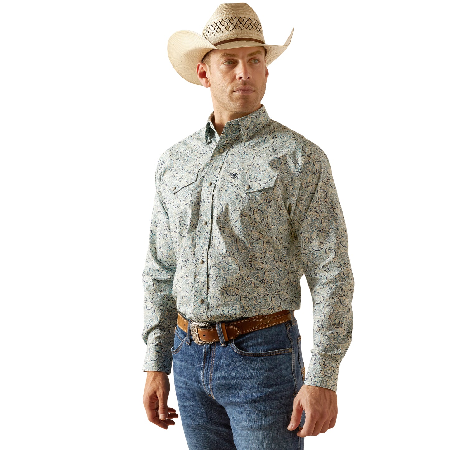 Ariat Men's Emery Classic Fit Shirt Blue