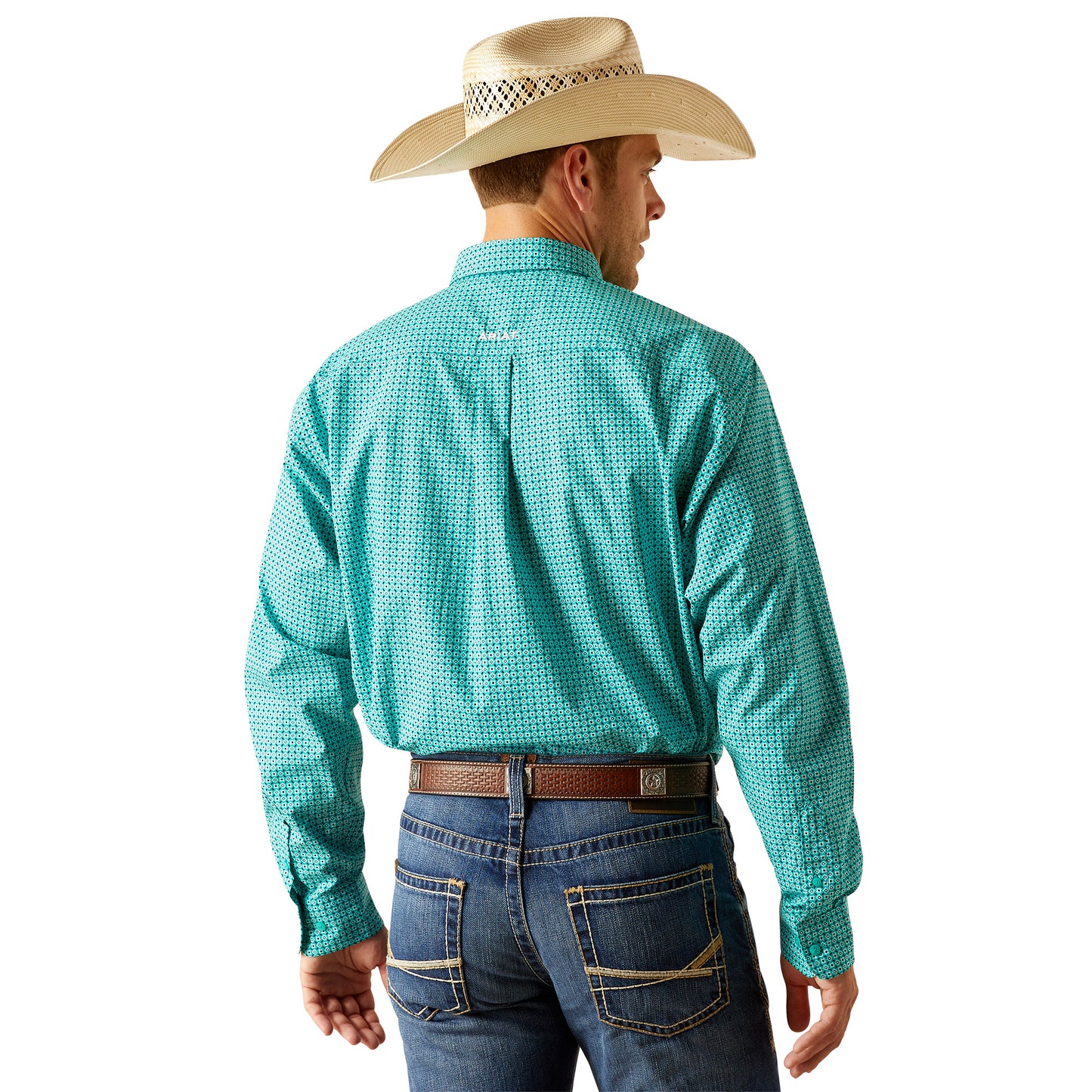 Ariat Men's Jaylin Classic Fit Shirt Turquoise