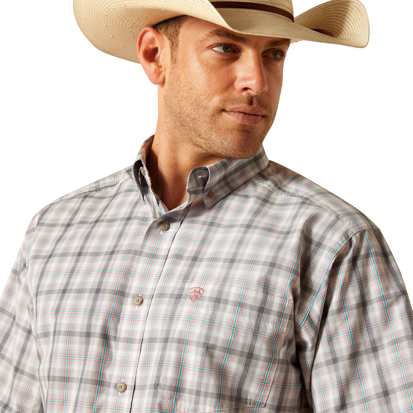 Ariat Men's Pro Series Jamie Classic Fit Shirt Grey