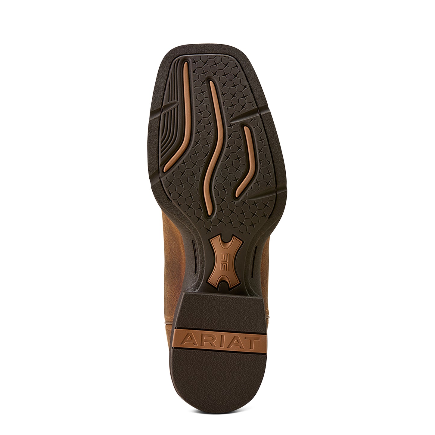 Ariat Men's Sport Cool VentTEK Wide Square Toe Cowboy Boot Buff Tan
