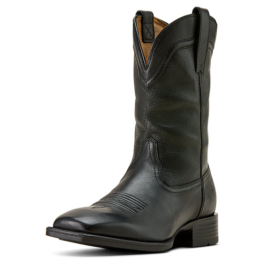 Ariat Men's Alden Wide Square Toe Western Boot Eclipse Black
