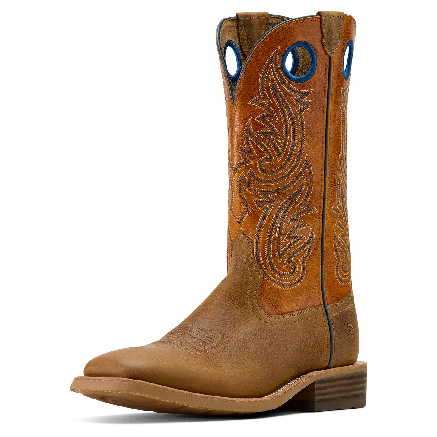 Ariat Men's Highland Toughstock Wide Square Toe Cowboy Boot Cottage Brown