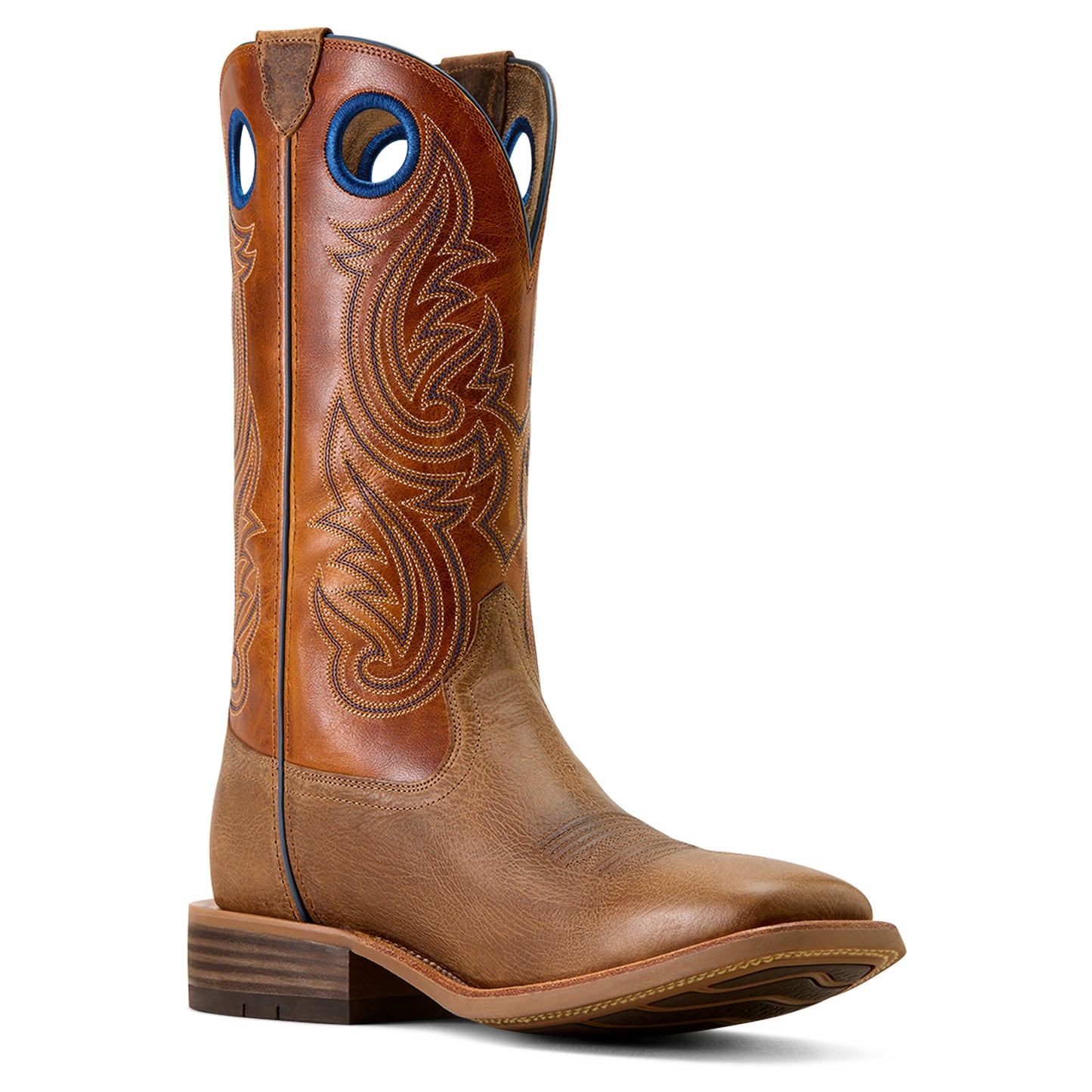 Ariat Men's Highland Toughstock Wide Square Toe Cowboy Boot Cottage Brown