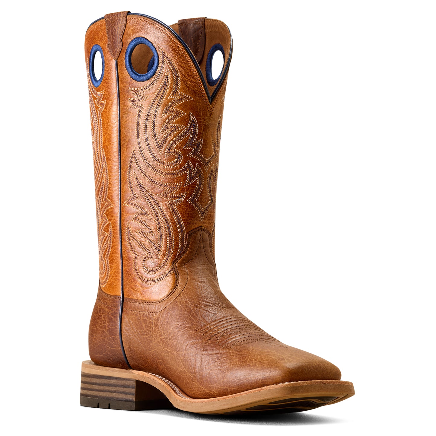 Ariat Men's Highland Toughstock Wide Square Toe Cowboy Boot Cottage Brown