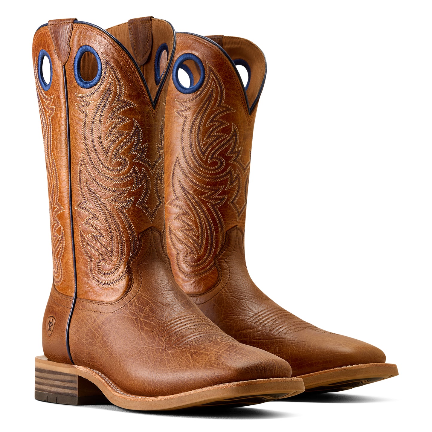 Ariat Men's Highland Toughstock Wide Square Toe Cowboy Boot Cottage Brown