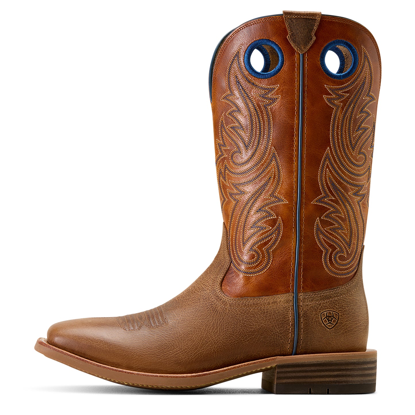 Ariat Men's Highland Toughstock Wide Square Toe Cowboy Boot Cottage Brown