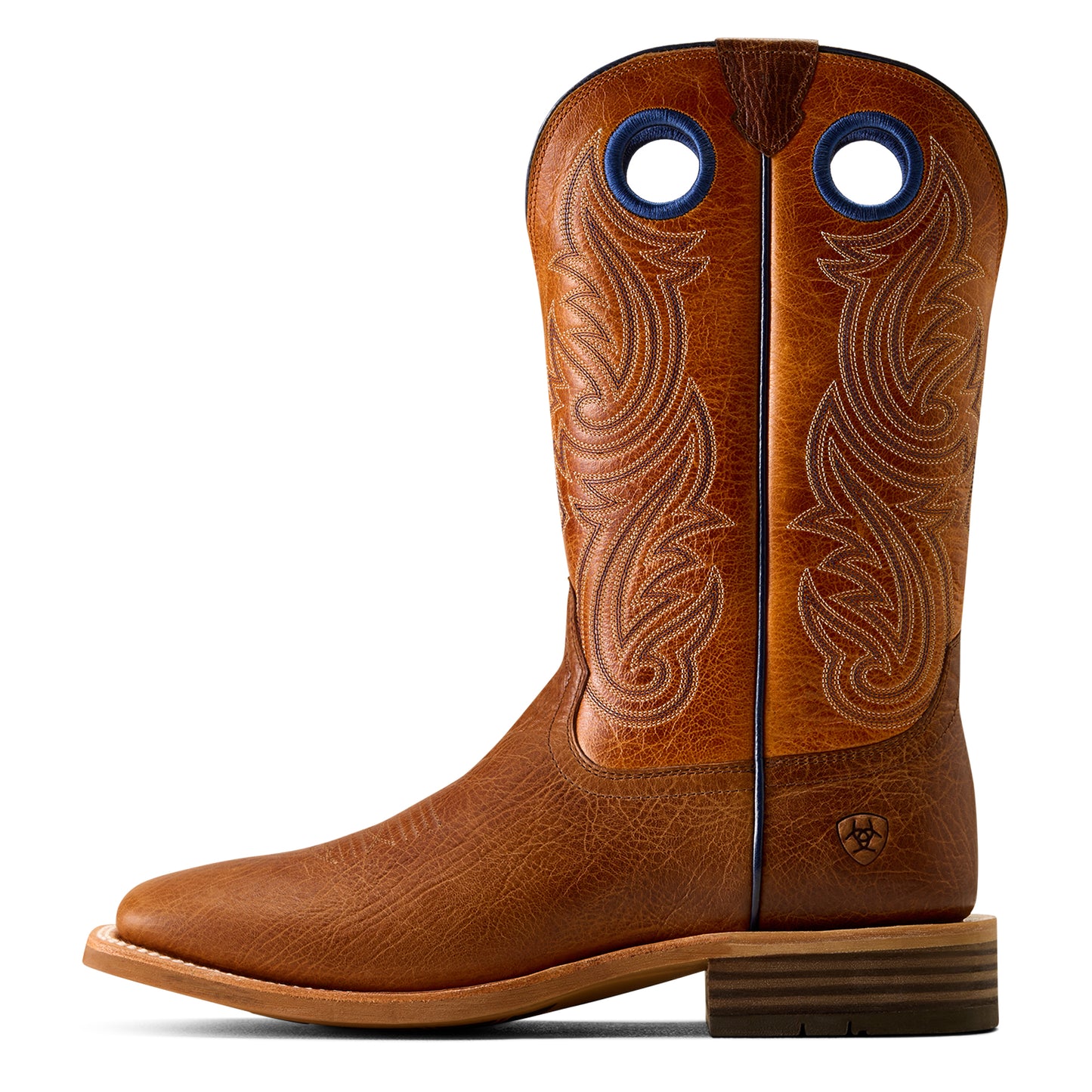 Ariat Men's Highland Toughstock Wide Square Toe Cowboy Boot Cottage Brown