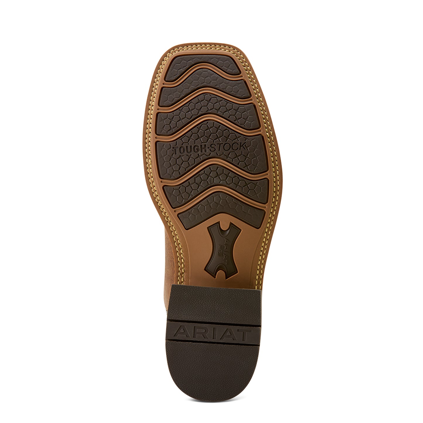 Ariat Men's Highland Toughstock Wide Square Toe Cowboy Boot Cottage Brown