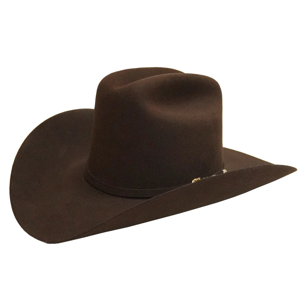 Stetson El Patron 01 Premier 30x Felt Cowboy Hat Copa Alta "Tall Crown" Chocolate