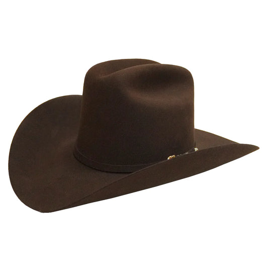 Stetson El Patron 01 Premier 30x Felt Cowboy Hat Copa Alta "Tall Crown" Chocolate