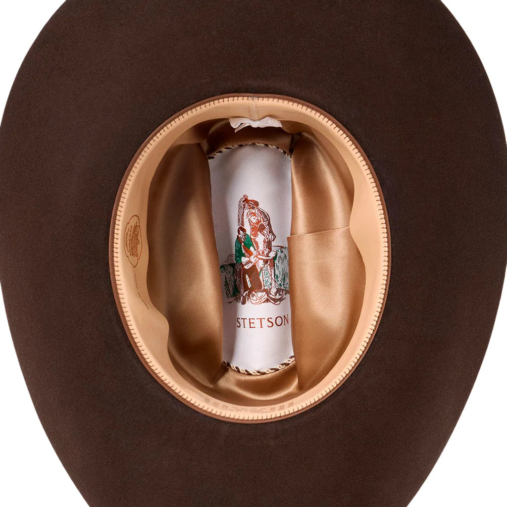 Stetson El Patron 48 Premier 30x Felt Cowboy Hat Regular Crown Mocha