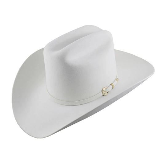 Stetson Palacio II 01 6x Felt Cowboy Hat Tall Crown White