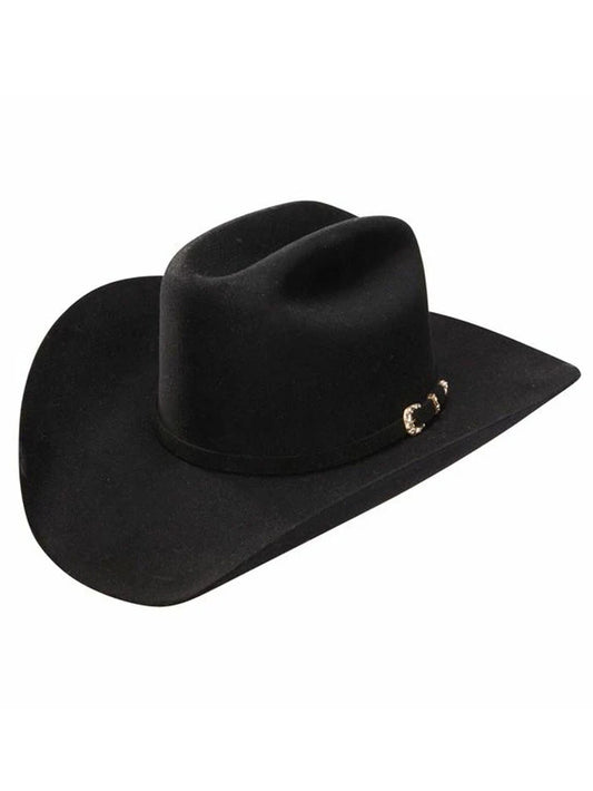 Stetson Palacio II 6x Cowboy Fur Felt Hat Regular Crown Black