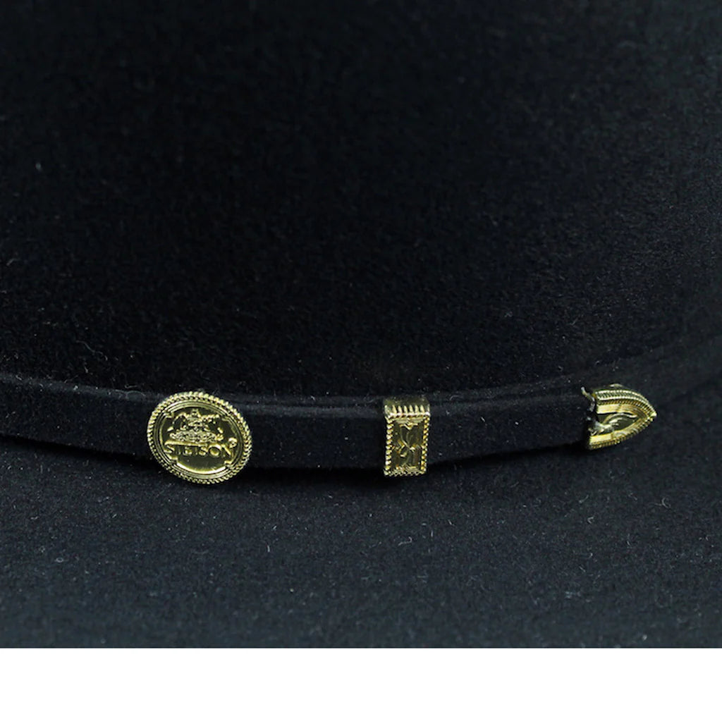 Stetson El Presidente 01 100x Premier Felt Cowboy Hat Tall Crown Black