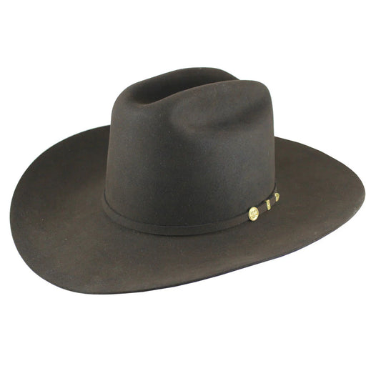 Stetson El Presidente 01 100x Premier Felt Cowboy Hat Tall Crown Chocolate