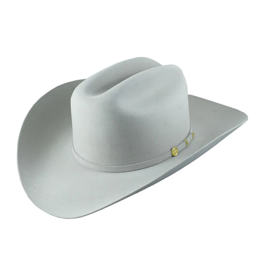 Stetson El Presidente 100x Premier Felt Cowboy Hat Regular Crown Mist Grey