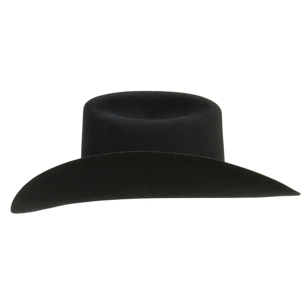 Stetson Shasta 01 10x Cowboy Fur Felt Hat - 4" Brim Western Tall Crown Black