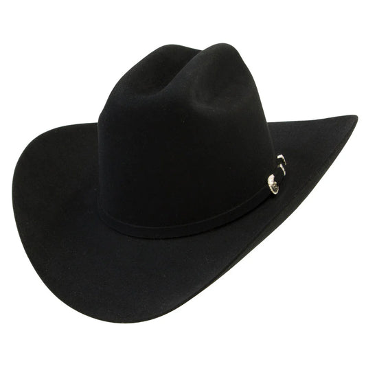 Stetson Shasta 01 10x Cowboy Fur Felt Hat - 4" Brim Western Tall Crown Black